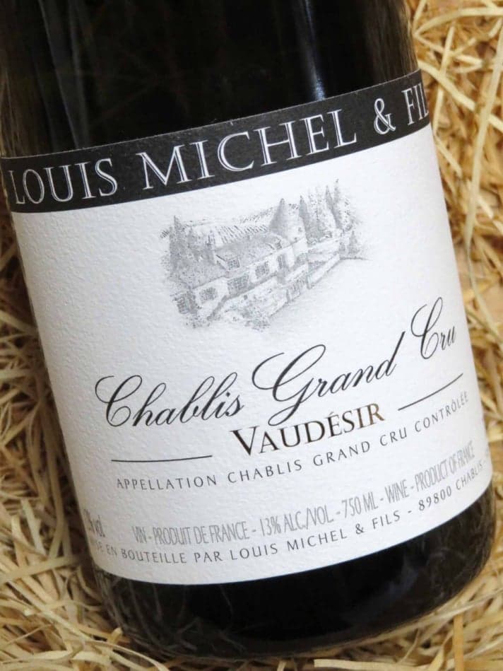 Bottle of Chablis Grand Cru Vaudésir